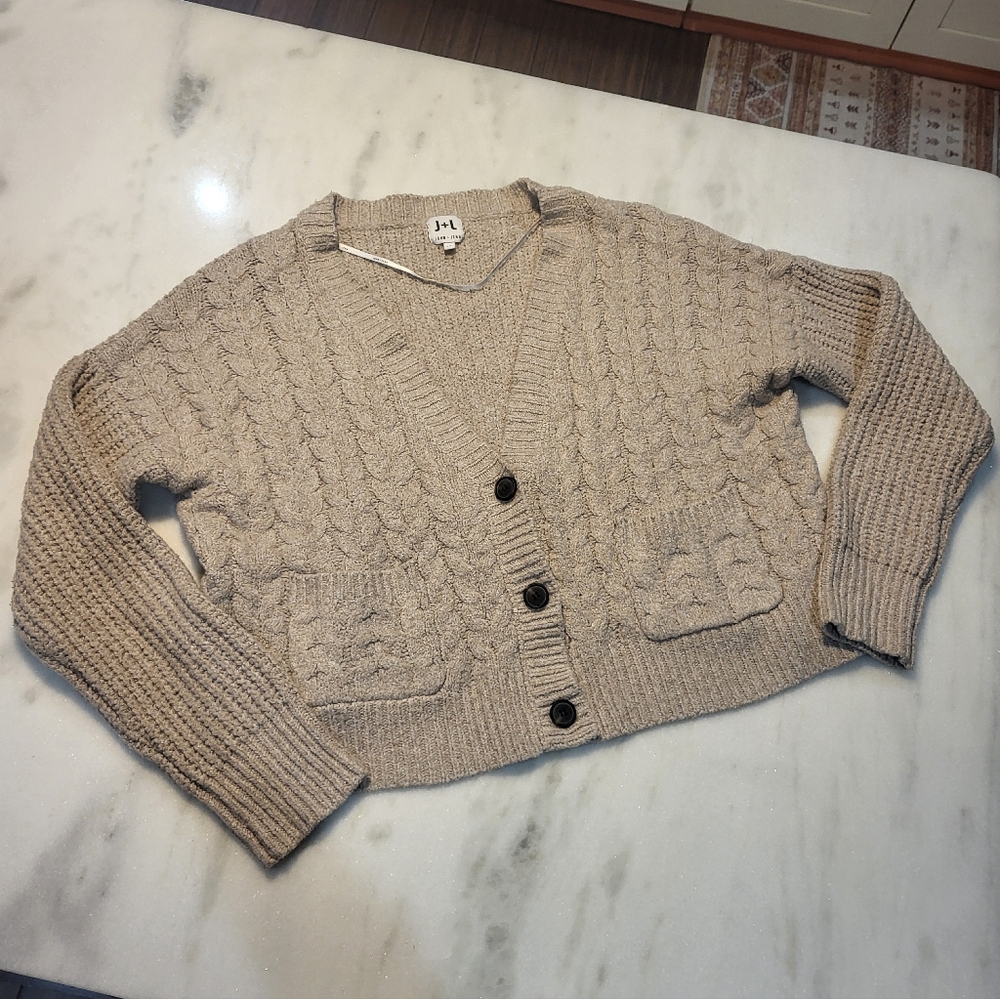 John + Jenn Cable Knit Cardigan